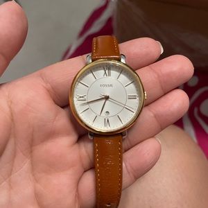 Fossil Jacqueline BROWN Leather Watch